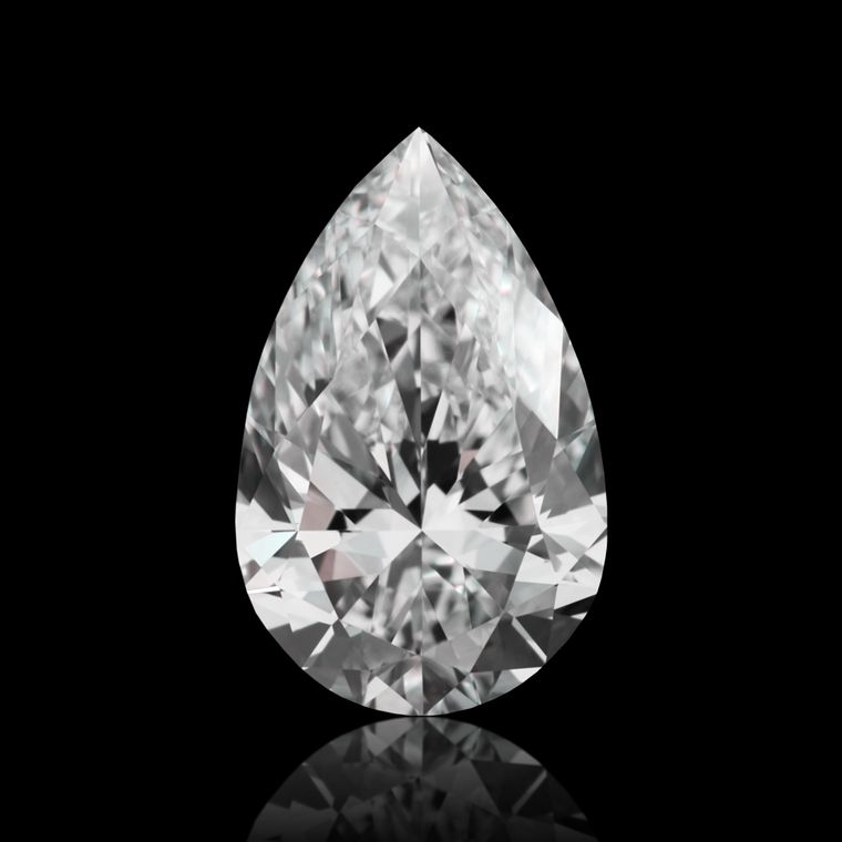 Pear 0.70ct D VVS2