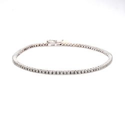 7' Tennis bracelet with 4-prong set (63) round diamonds.  D3.69ct.t.w.