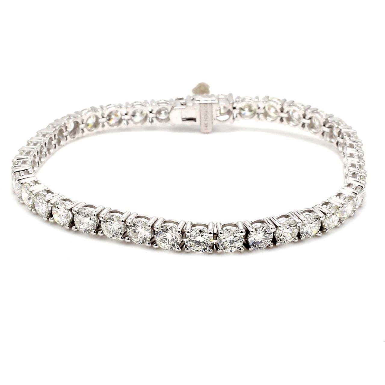 7' Tennis bracelet with 4-prong set (38) round diamonds.  D11.49ct.t.w.