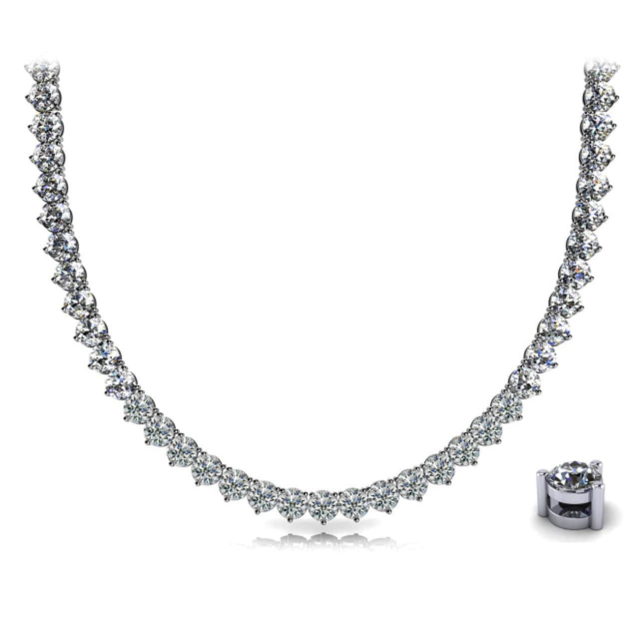 21ctw Diamond Riviera Necklace