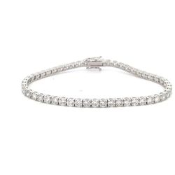 7' Tennis bracelet with 4-prong set (51) round diamonds.  D6.82ct.t.w.