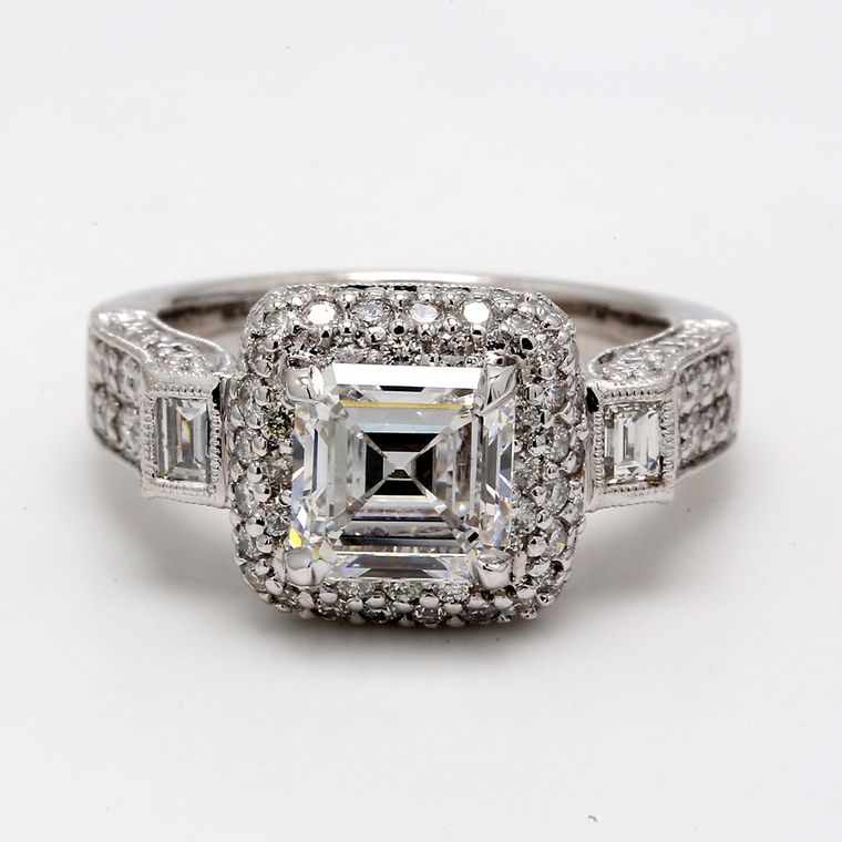 Asscher 1.60ct D VS2