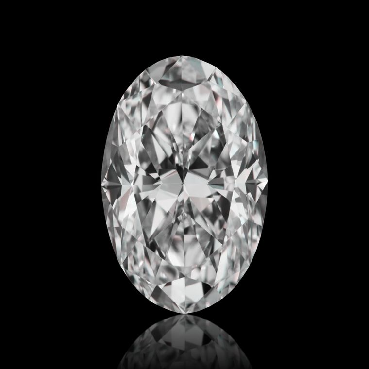 Oval 1.01ct D IF