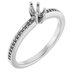 Platinum 5x3 mm Marquise Engagement Ring Mounting